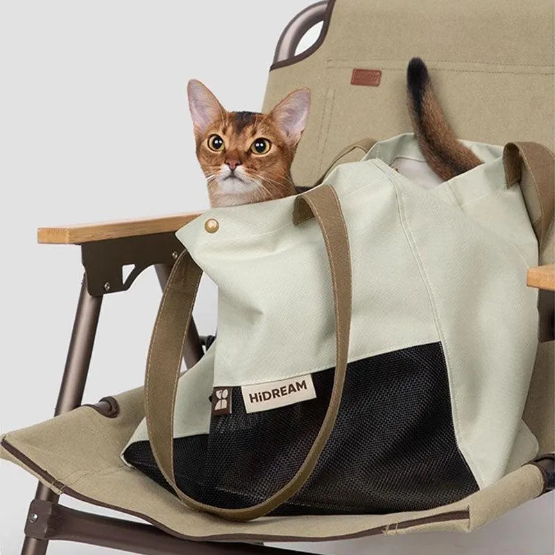 Lightweight Outing Cat Tote Shoulder Bag