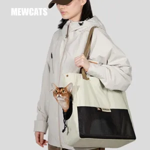 Lightweight Outing Cat Tote Shoulder Bag