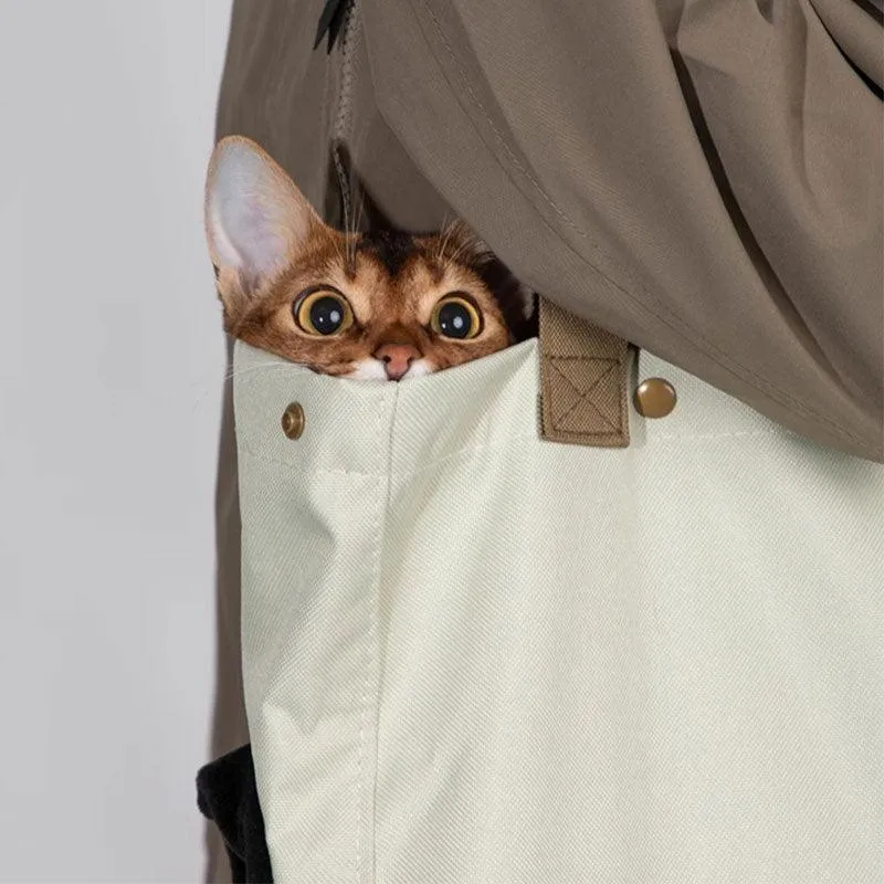 Lightweight Outing Cat Tote Shoulder Bag