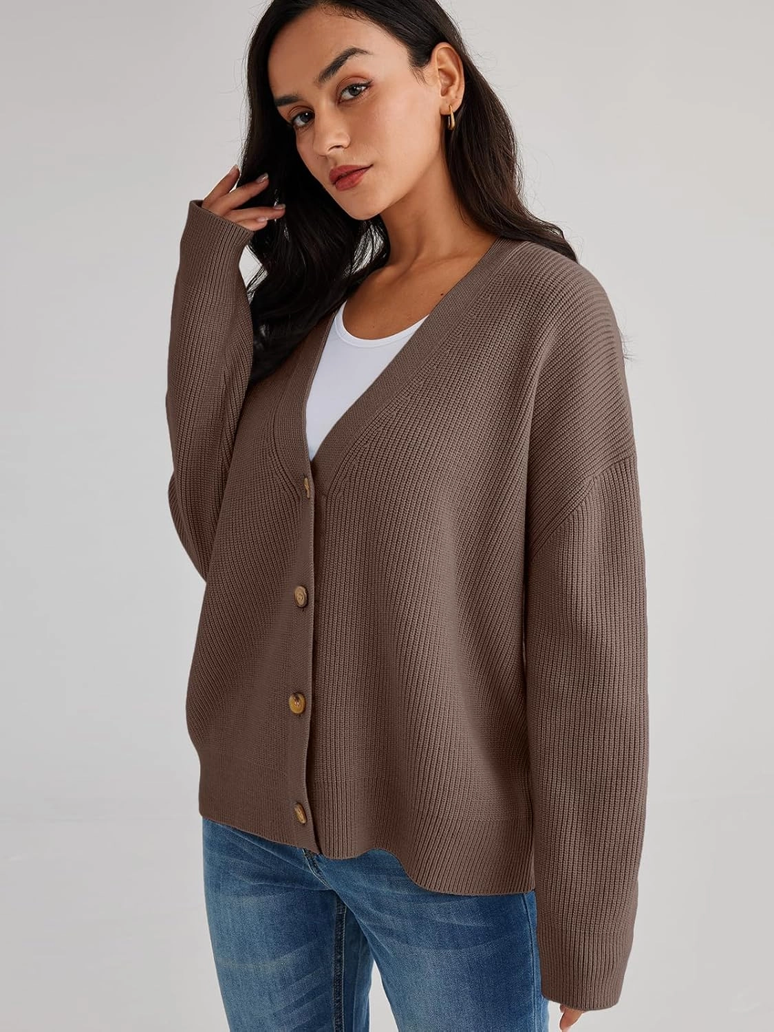 LILLUSORY Cardigan Sweaters for Women 2025 Summer Fashion Oversized Lightweight Sweater Knit Work Jacket Outfits Clothes
