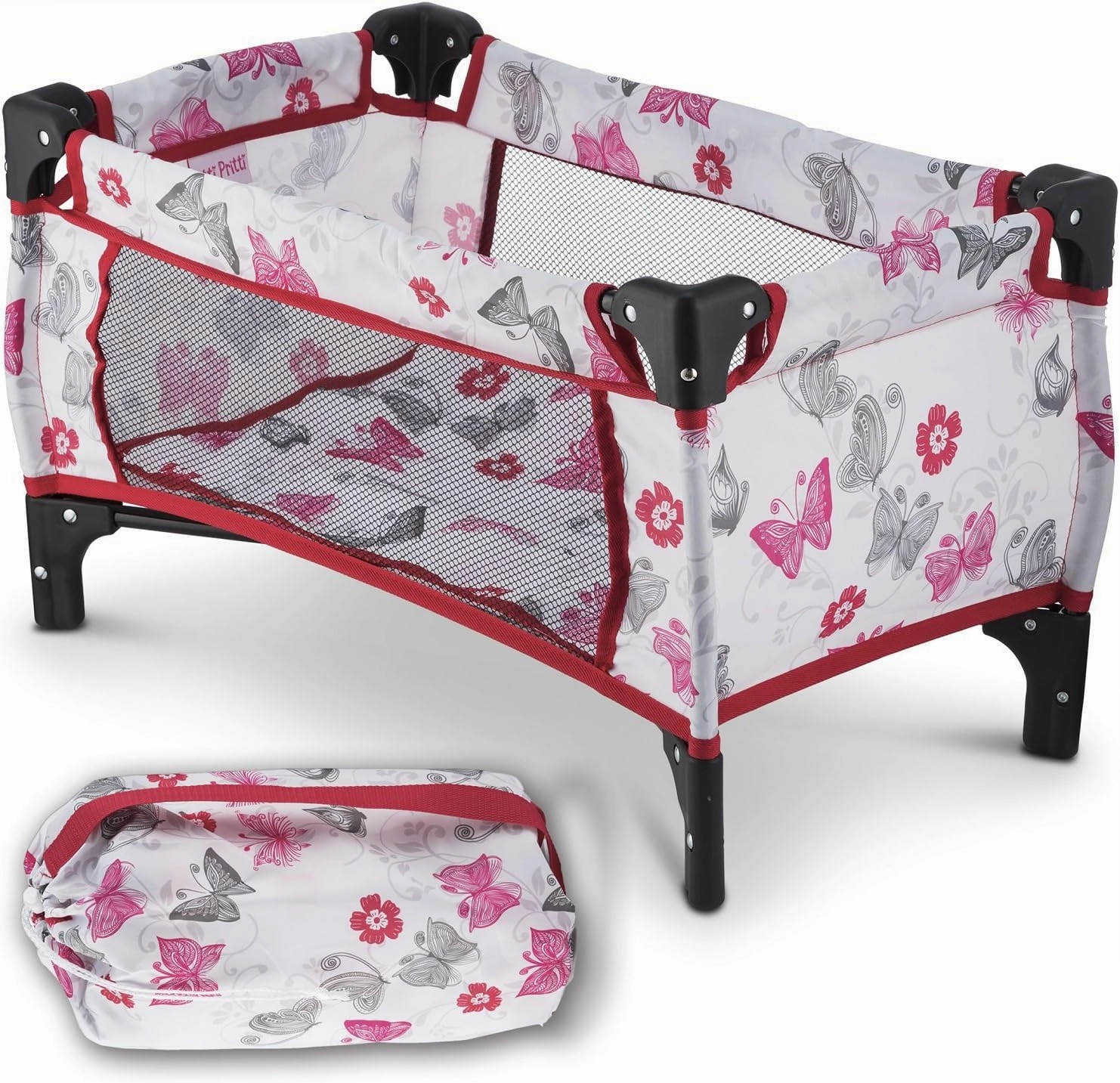 Litti Pritti Take Along Travel Crib Pack and Play Accessory for Dolls - Perfect for 18" Dolls