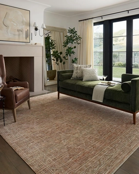 Loloi II Tabitha Collection TAI-05 Clay/Natural 2'-7" x 10'-0" Runner Rug