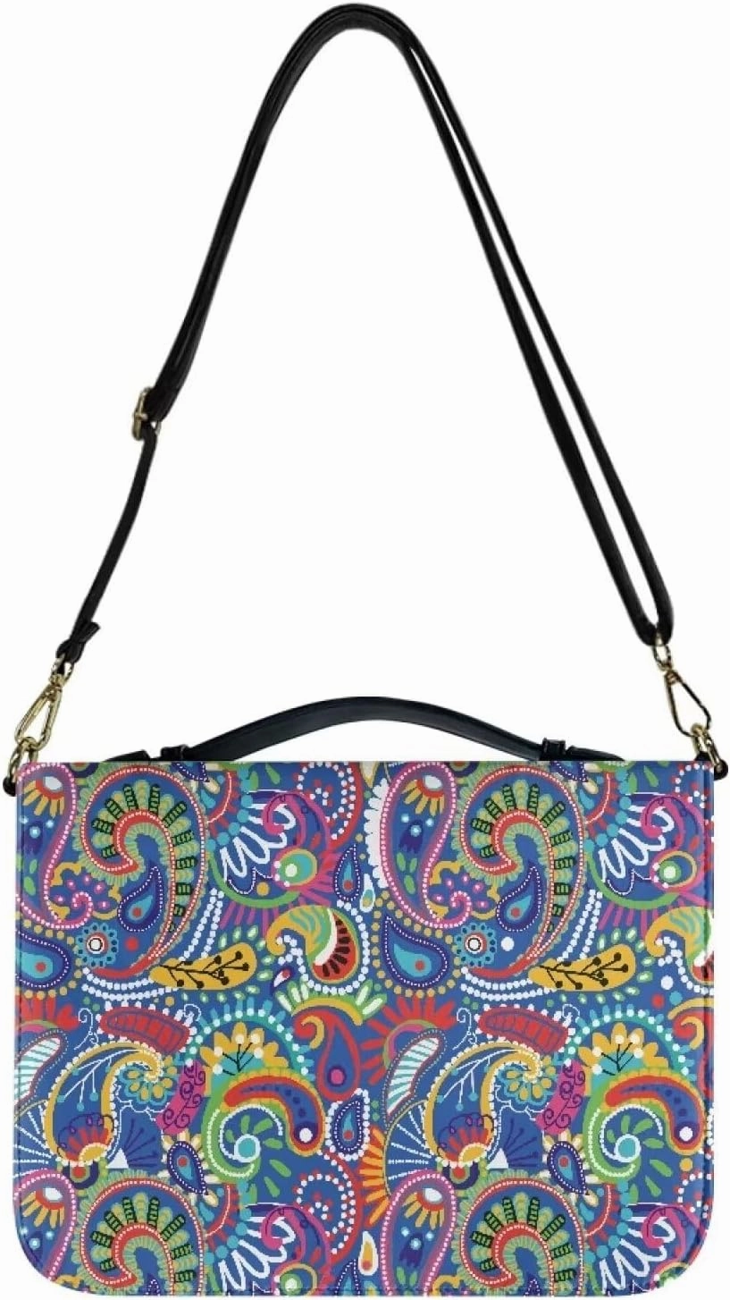 Lotusorchid Bible Cover Bag for Women, Men Bible Accessories with Handle, Bible Carrier Tote with Detachable Shoulder Strap