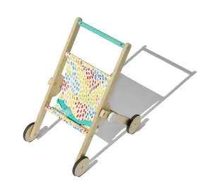 LOVEVERY | The Buddy Stroller | Wooden Toy Doll Stroller for Pretend Play, Ages 12 Months 