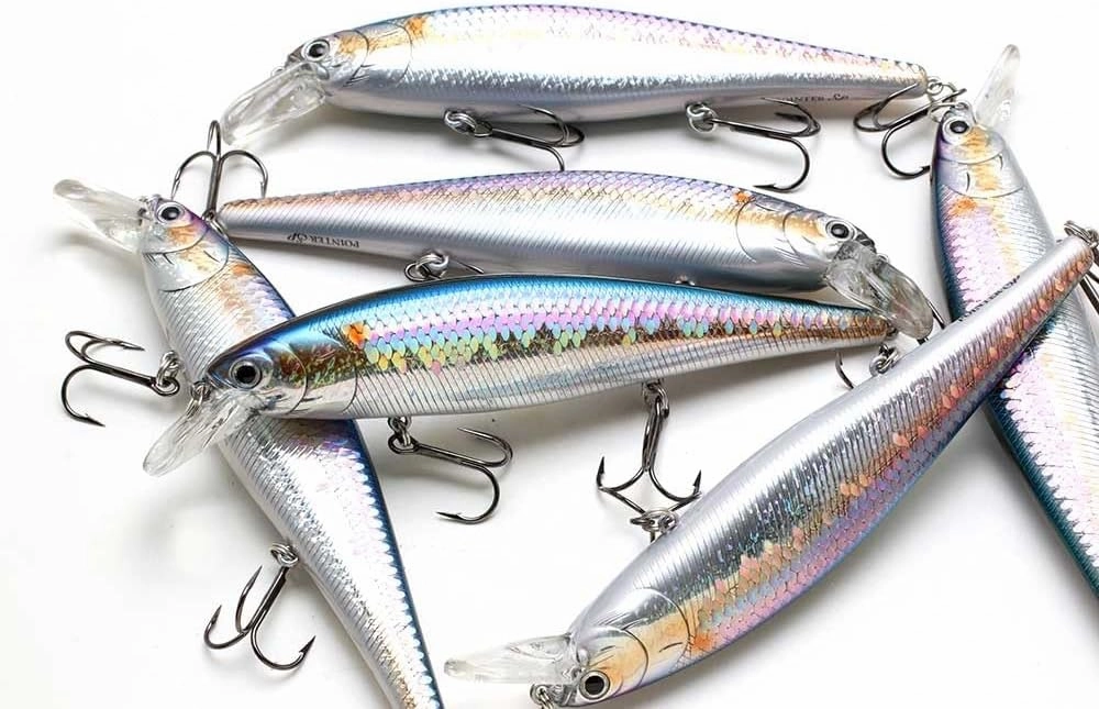 LUCKY CRAFT Pointer 128SP, Freshwater Lake Bass Fishing Lure, Jerkbait, Suspending, Fishing Gear, Fishing Accessories, Fishing Tackle