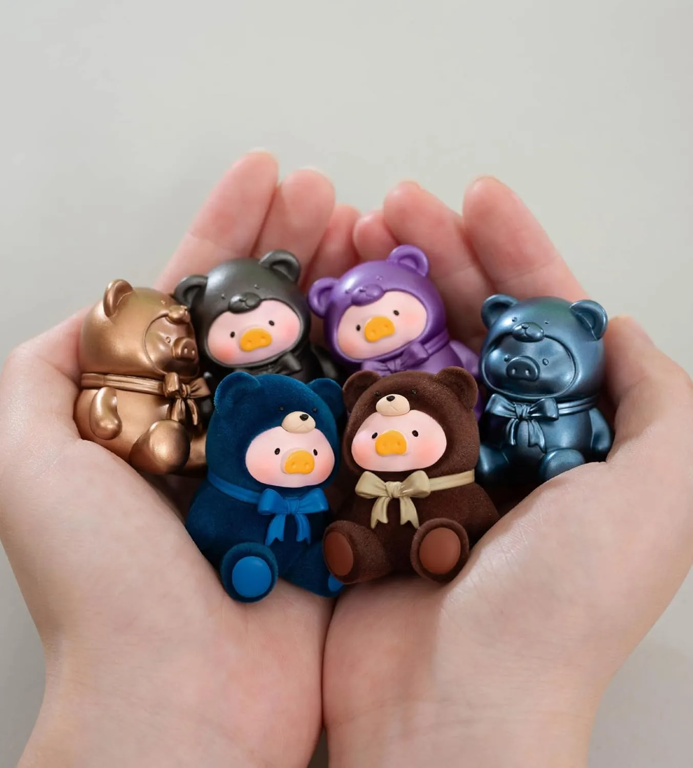 Lulu The Piggy Bear Mini Bean Blind Box Figures 3bags(3figures) Collection Blind Bags Cute Birthday Gifts