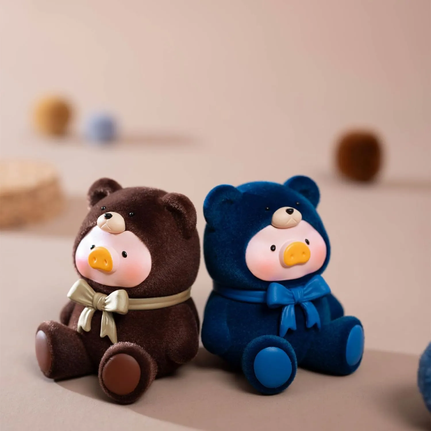 Lulu The Piggy Bear Mini Bean Blind Box Figures 3bags(3figures) Collection Blind Bags Cute Birthday Gifts