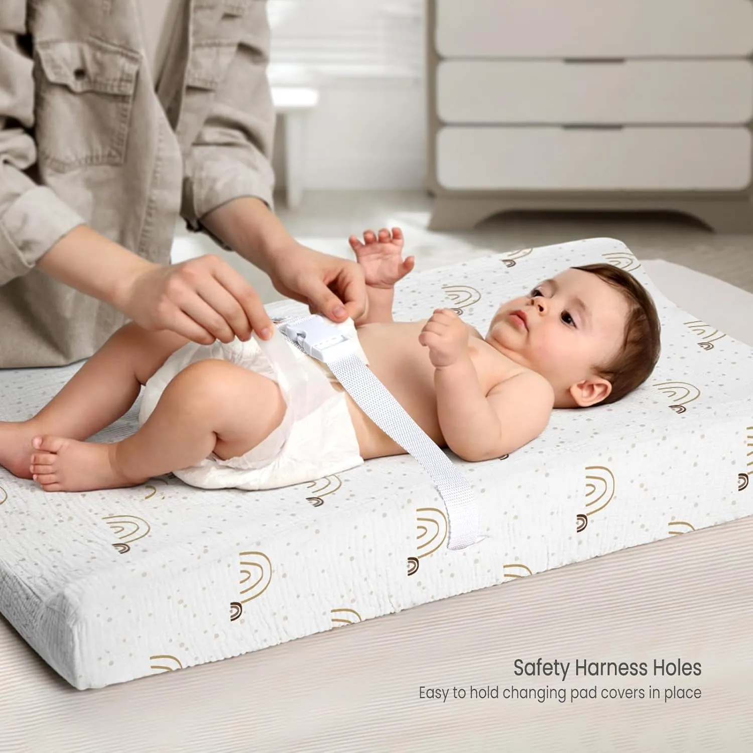 lulumoon Muslin Changing Pad Covers: Baby Cotton Changing Table Covers - Soft Changing Pad Sheets for Boys Girls