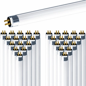 LUXRITE 30-Pack F54T5/841/HO 54W 46 Inch T5 Fluorescent Tube Light Bulb, 4100K Cool White, 4200 Lumens, G5 Mini Bi-Pin Base, LR20770