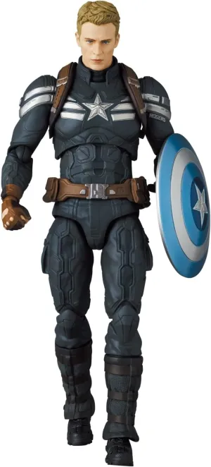 MAFEX No. 202 CAPTAIN AMERICA Captain America Stealth Suit Total Height Approx. 6.3 inches (160 mm), Non-scale, Painted Action Figure