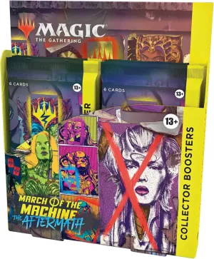 Magic: The Gathering March of the Machine: The Aftermath Collector Booster Box | 12 Packs (72 Magic Cards)