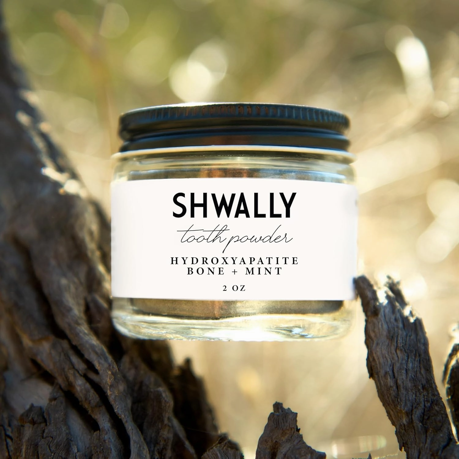 Magical Tooth Powder W/Hydroxyapatite Cattle Bone & Fluoride Free Amish Eggshell   Organic Peppermint - 100% Fluoride Free ReMineralizing, Whitening & Polishing Powder 200  Brushings (2 oz)