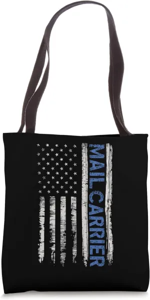 Mail Carrier Patriotic Postal Worker Courier Postman Tote Bag