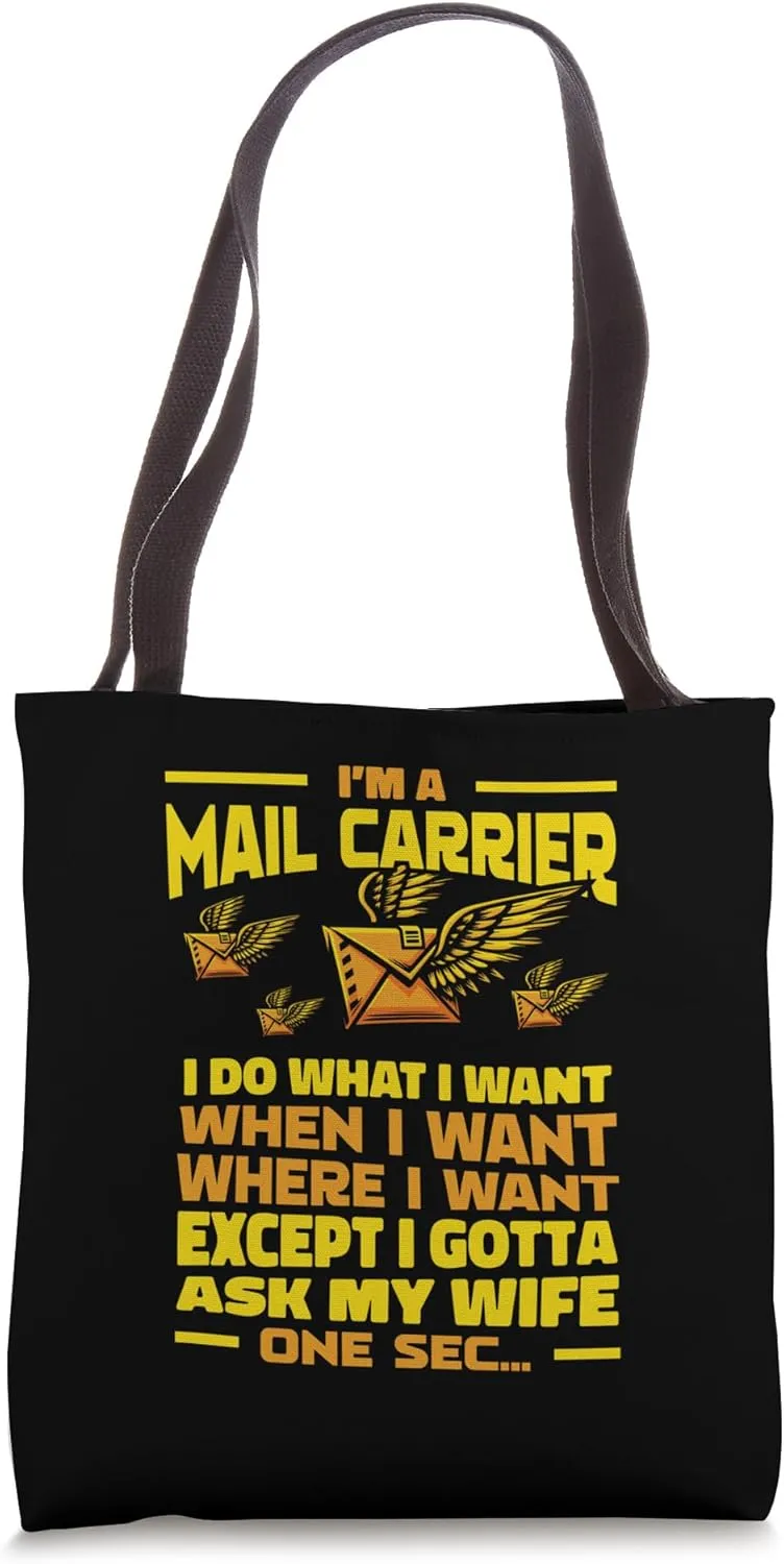 Mailman Postman - Postal Worker Mail Carrier Tote Bag