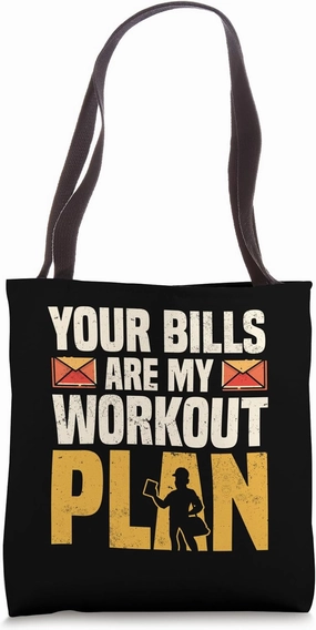 Mailman Design Funny Postman Postal Worker Tote Bag