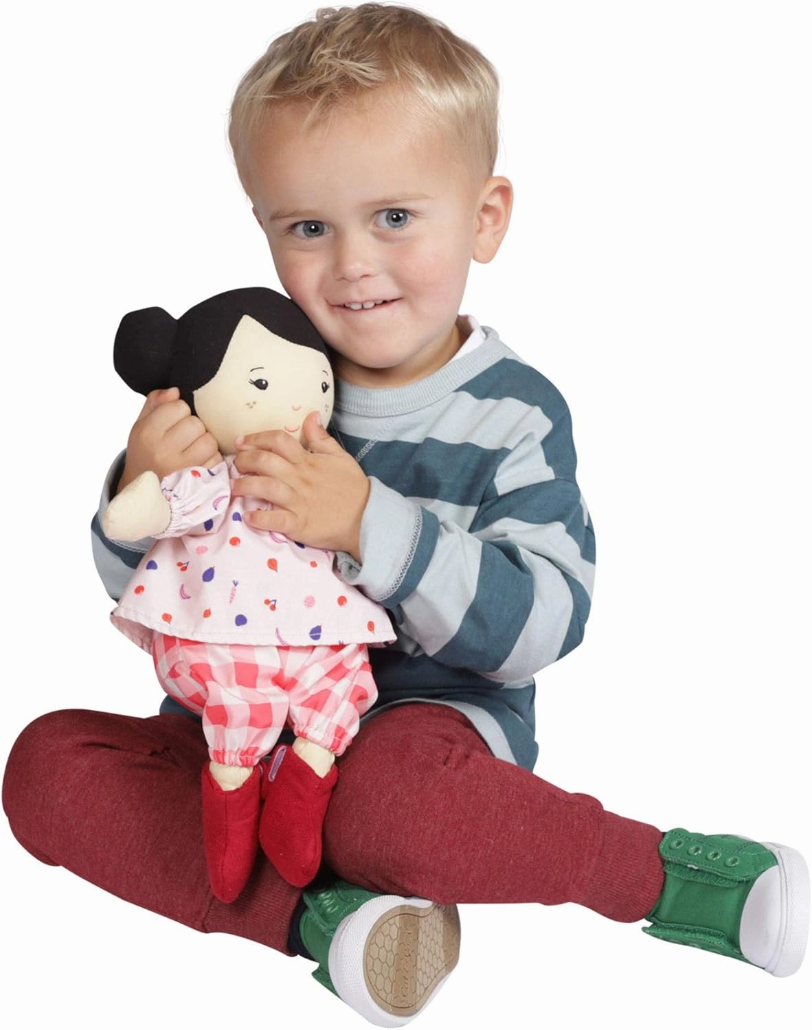 Manhattan Toy Playdate Friends Nico Machine Washable and Dryer Safe 14 Inch Doll with Mini Rooster Stuffed Animal
