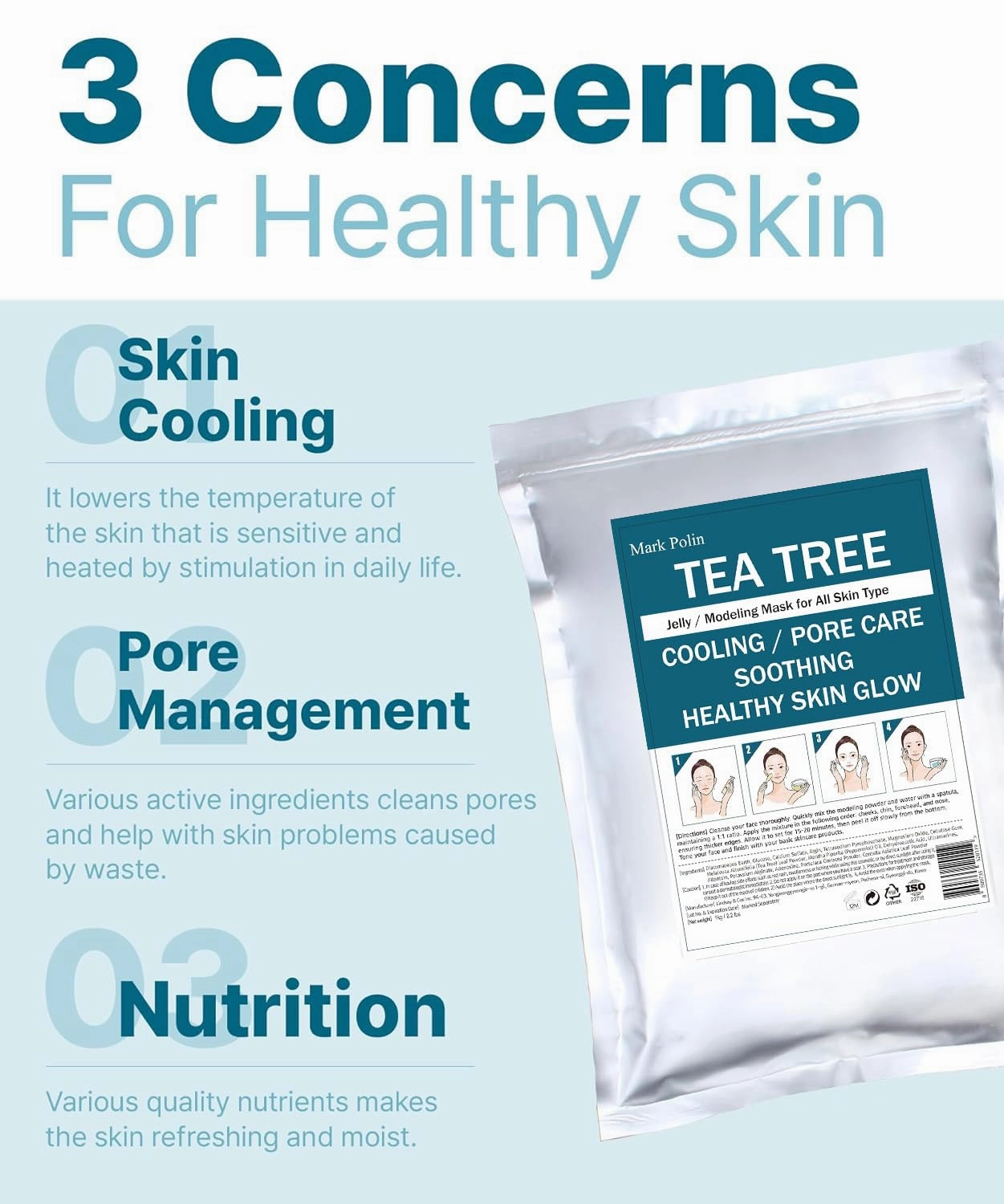 MARK POLIN Face Mask Skin care peel off - 8.4 oz Modeling pack - Modeling Mask Korean - Facial skin care for women and men