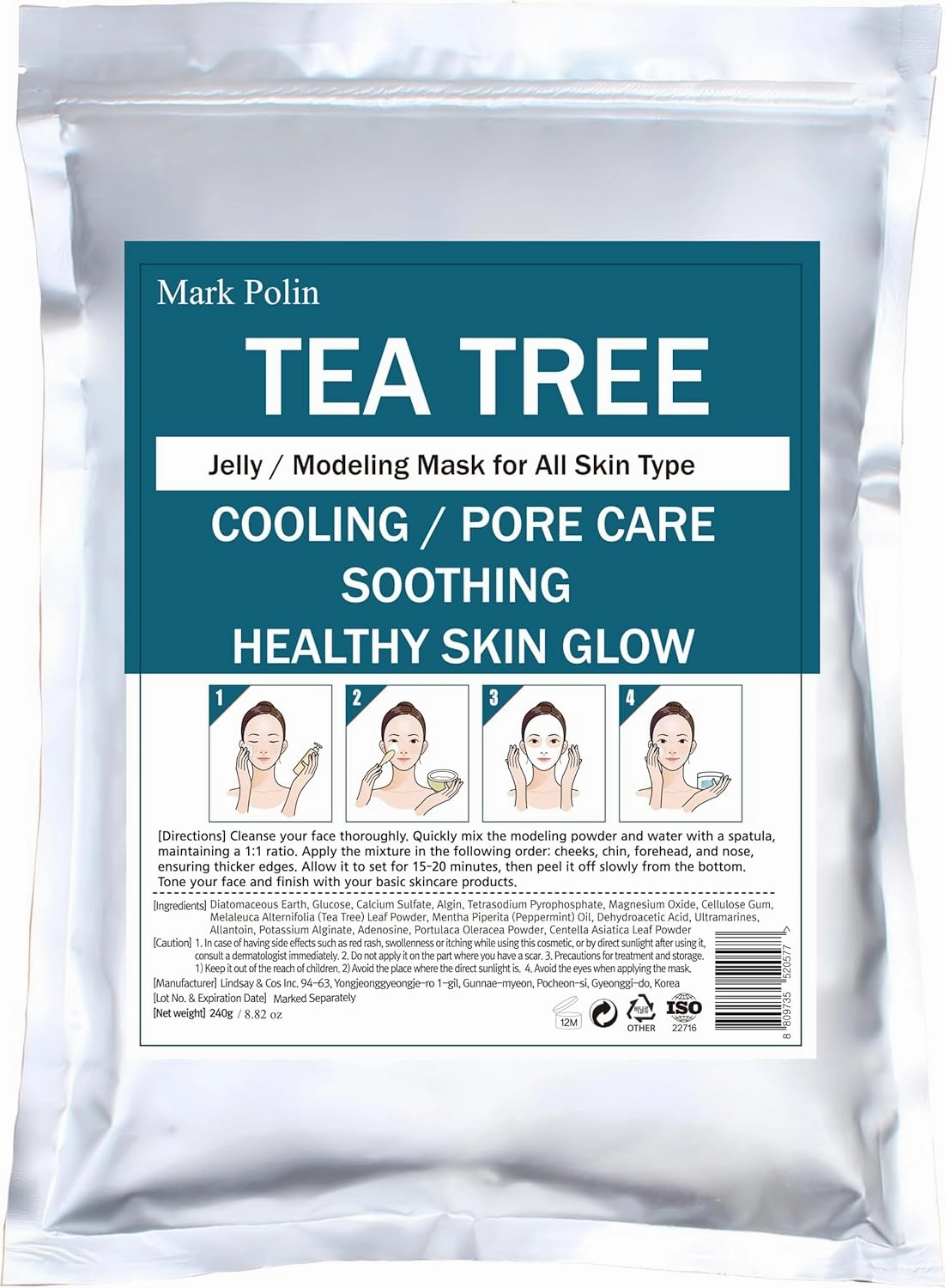 MARK POLIN Face Mask Skin care peel off - 8.4 oz Modeling pack - Modeling Mask Korean - Facial skin care for women and men