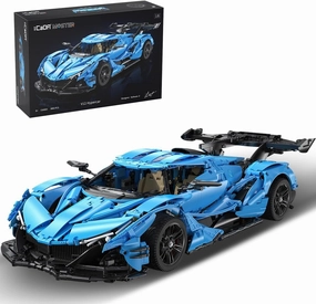 Master Apollo IE C64003W Super Car Building Kit,3865/pcs MOC Building Blocks for Adults and Teens,1:8 Model Sports Car Sets, V12 Hypercar Technology Bricks