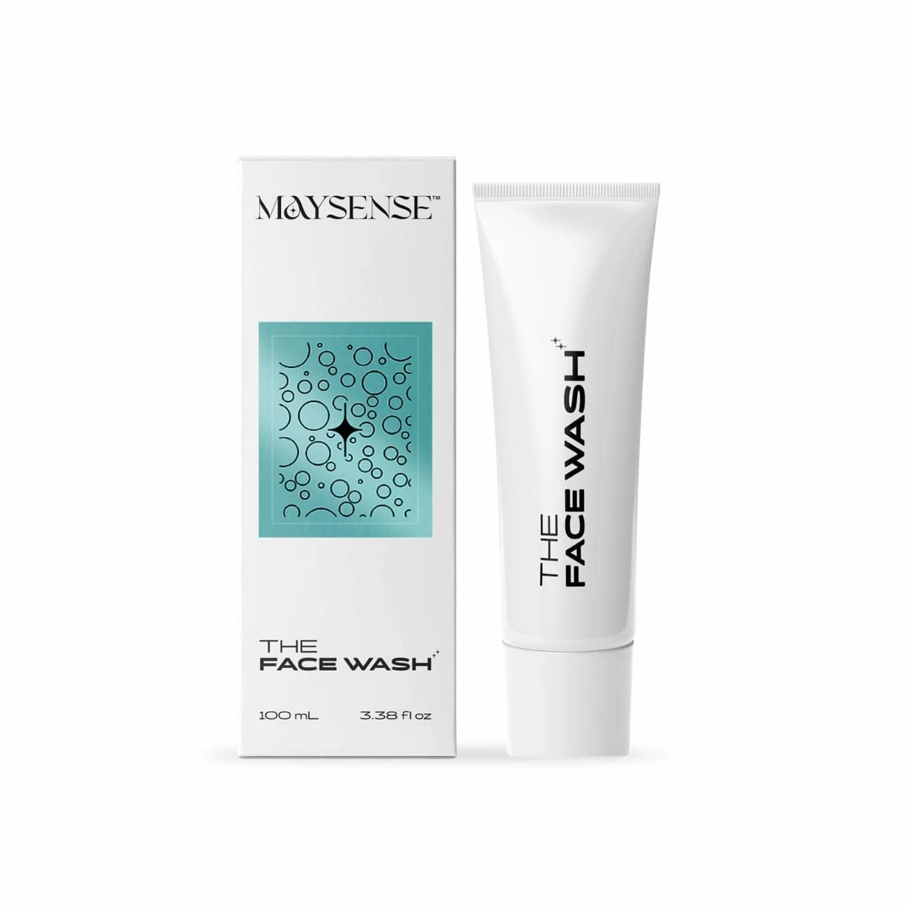 Maysense The Face Wash | Amino-Acid-Based Fomula Daily Face Wash | Himalayan Pink Salt, Glacial Oceanic Clay and natural oils | Gentle to sensitive skin | For all Skin Types | 100 ml, 3.38 fl oz