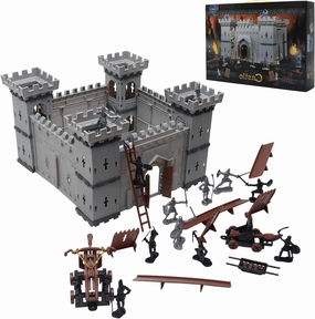 Medieval Castle Toys,Knight Game Soldier Model Building Accessories, DIY Assembled Castle Model Set,Playset Gifts