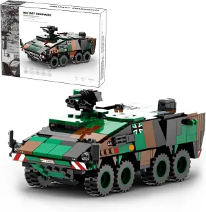 MEIEST Military Vehicle Building Blocks Sets,Armored Model Brick Set Highly Detailed Set for Military Enthusiast, Teens and Adults (Boxer Armored Vehicle)