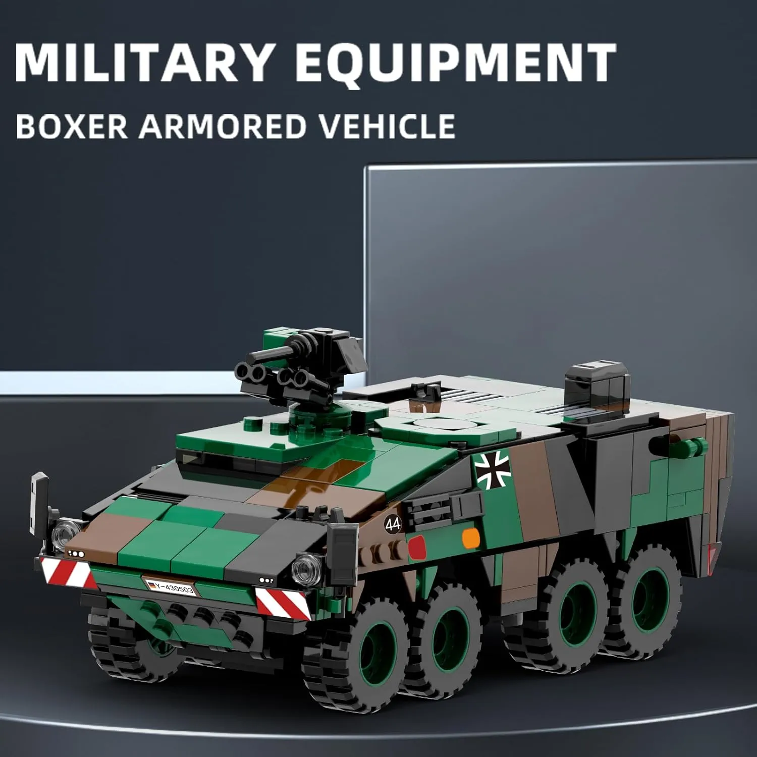 MEIEST Military Vehicle Building Blocks Sets,Armored Model Brick Set Highly Detailed Set for Military Enthusiast, Teens and Adults (Boxer Armored Vehicle)