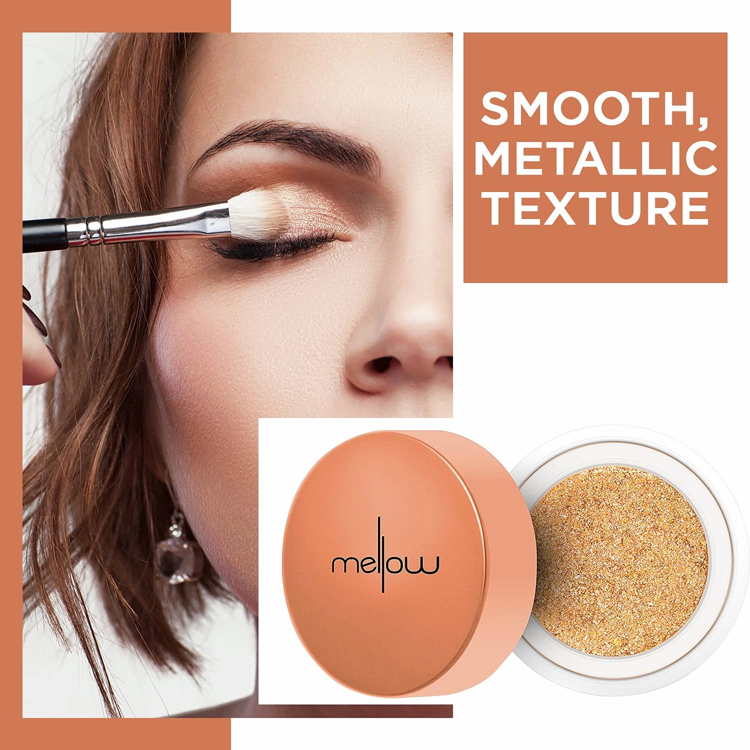 Mellow Cosmetics - Glitter Chrome Eyeshadow - Golden Glow