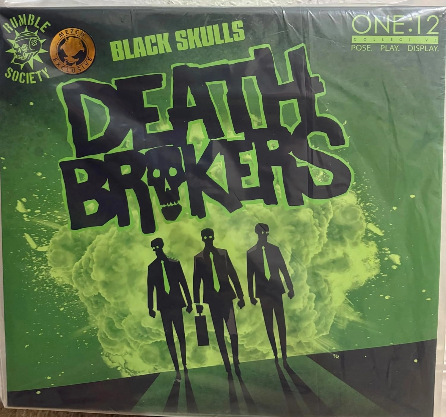 Mezco One:12 Collective Black Skulls Death Brokers Edition 3 Pack.
