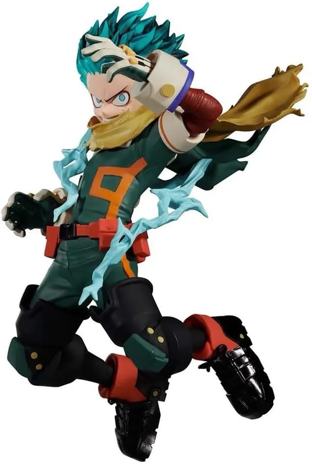 MHA Figure Midoriya Izuku Statue Fighting Pose Hawks Figure Model Mini Anime Action Figure Handmade Collectible Desktop Decoration Gifts for Fans