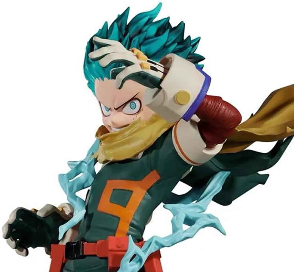 MHA Figure Midoriya Izuku Statue Fighting Pose Hawks Figure Model Mini Anime Action Figure Handmade Collectible Desktop Decoration Gifts for Fans