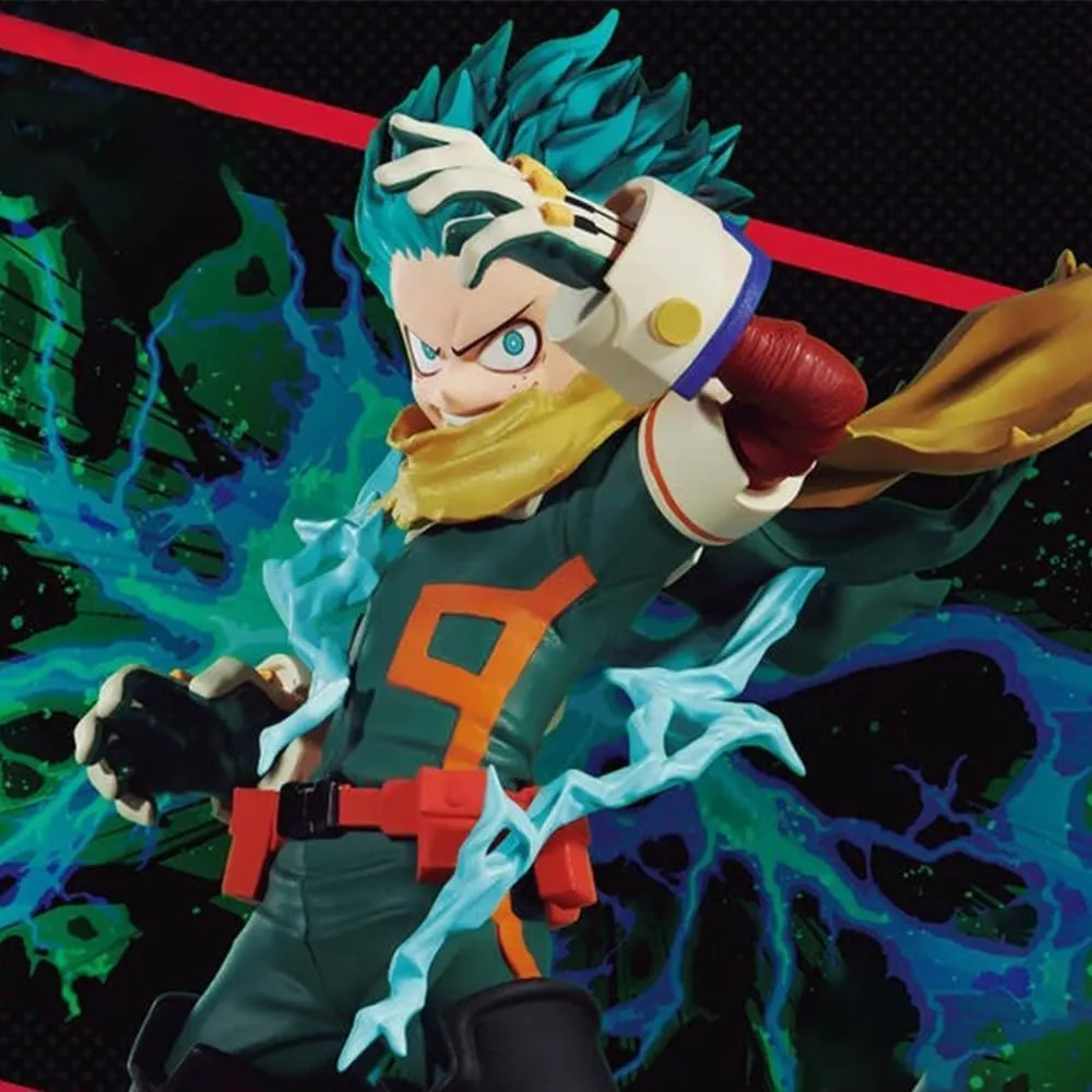 MHA Figure Midoriya Izuku Statue Fighting Pose Hawks Figure Model Mini Anime Action Figure Handmade Collectible Desktop Decoration Gifts for Fans