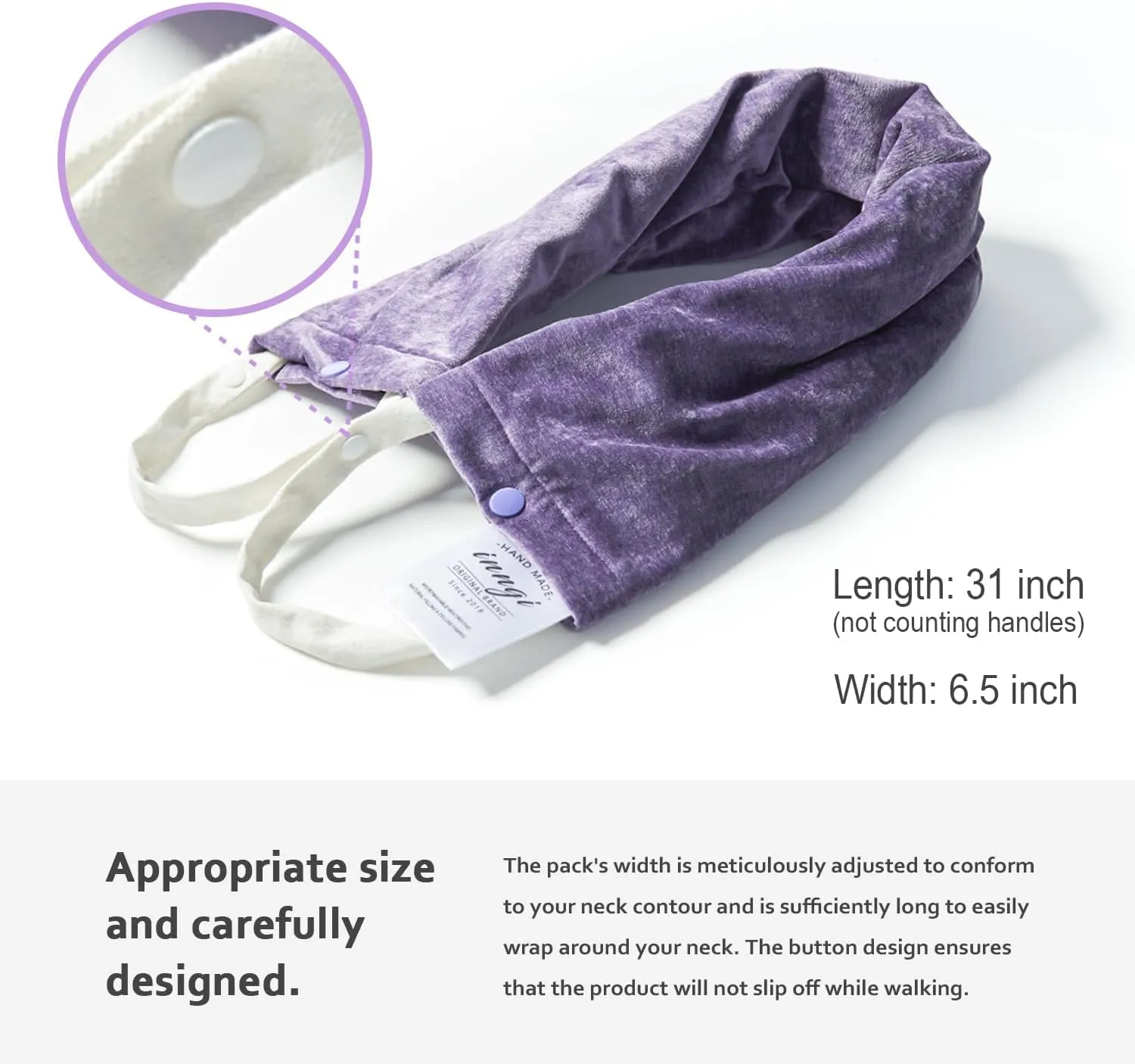 Microwave Heating Pad for Neck and Shoulders & Heated Eye Mask Set. Neck Wrap Microwavable for Pain Relief. Large Moist Heat Pack for Warm Compress. Relaxation Gifts for Women. (Gray-Blue)