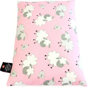 Microwave Heating Pad for Pain Relief - 10"x7" Moist Heat for Back Neck Shoulders Cramps Sore Muscles Aches and Joints - Oats Bean Bag Pack. Sheeps and Birds