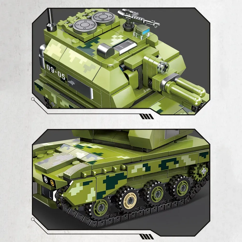 Military Type 05 Self-Propelled Howitzer Tank Bricks Toy