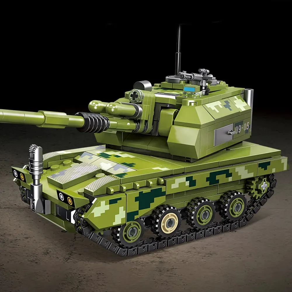 Military Type 05 Self-Propelled Howitzer Tank Bricks Toy