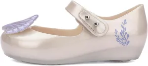 Mini Melissa Ultragirl Disney Little Mermaid II Mary Jane for Babies, Pearl White/Blue, 9