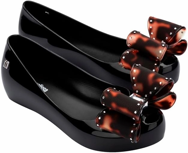 mini melissa Ultragirl Classic Bow Ballet Flats for Kids