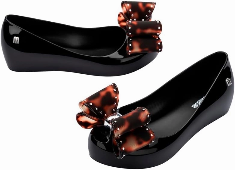 mini melissa Ultragirl Classic Bow Ballet Flats for Kids