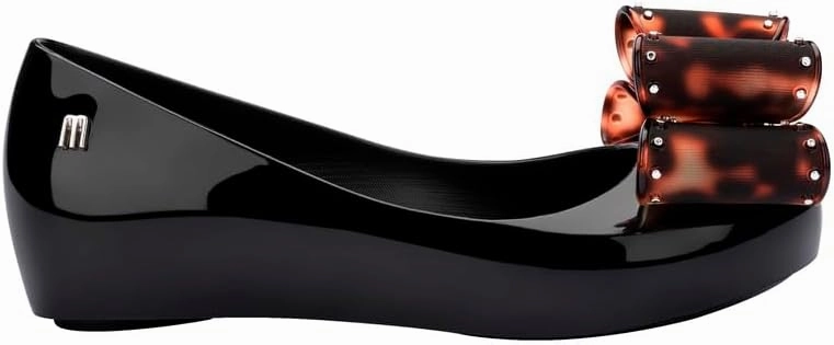 mini melissa Ultragirl Classic Bow Ballet Flats for Kids