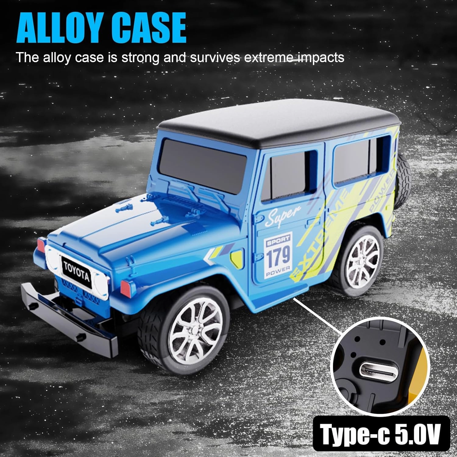 Mini RC Car with APP Control, 1:64 Scale Off-Road Vehicle & Trailer Toy, 2.4GHz Wireless Remote Control, LED Lights, Alloy Case, MultiControl Modes, Speed/Steering Adjustable (Pink)