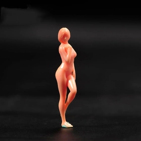 Miniatures 1/64 1/43 1/87 Scale Seaside Beach Bikini Beauty Scene Action Figure Model Creative Prop Display Collection Decor for Cars Vehicles (Unpainted, 1/43 Scale)