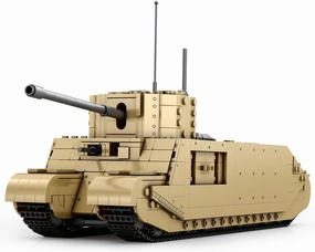 MISINI 77032 TOG II Heavy Tank Building Blocks Set, WWII Military British Main Battle Tank Building Kit, 1427 PCS Large MOC Tank Model Toy Kits for Adults(World of Tanks License)