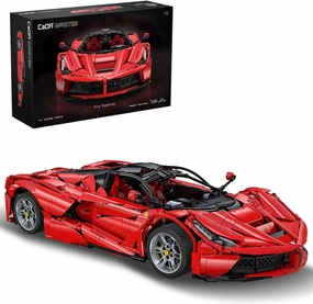 MISINI C61505W LaFer Supercar Building Set, 1:8 Scale Sports Car Building Blocks Kit for Adults, CADA Bricks Viva Hypercar, Collectible Motorsport MOC Car Toy Gift for Men Teens - 4739 Pcs