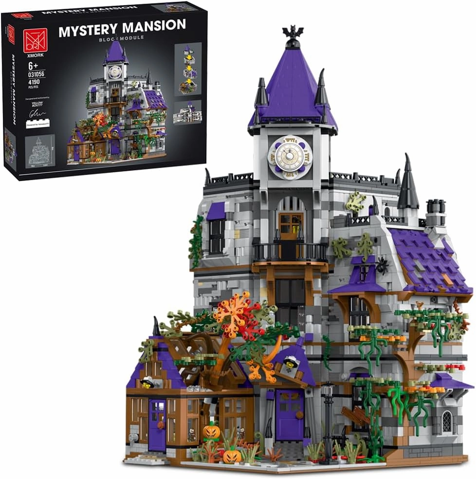 MISINI M6210 Mystery Mansion Building Set, 4190 PCS Large Modular Design Medieval Castle Series, City Street View Toy Construction Kit to Build, Gift for Kids Age 6  /Adult Collections Enthusiasts