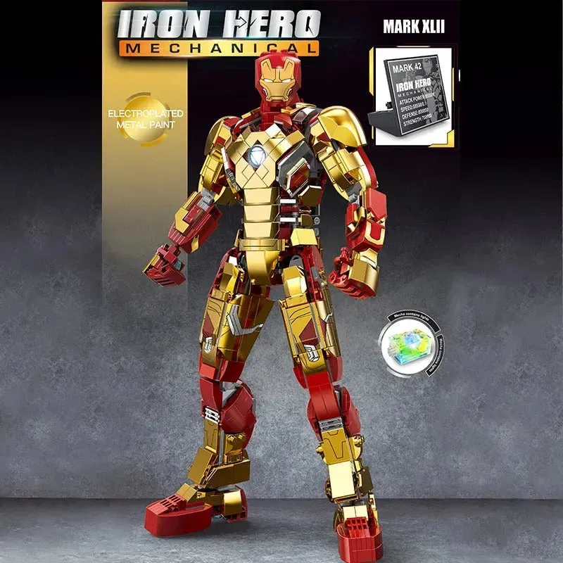 MOC 6011 Iron Hero MK42 Avengers Hulkbusters Bricks Toys