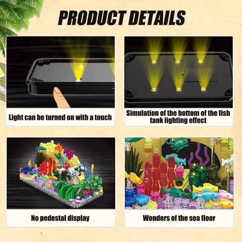 MOC Creator Aquarium Fish Tank MINI Bricks Toy DZ6102