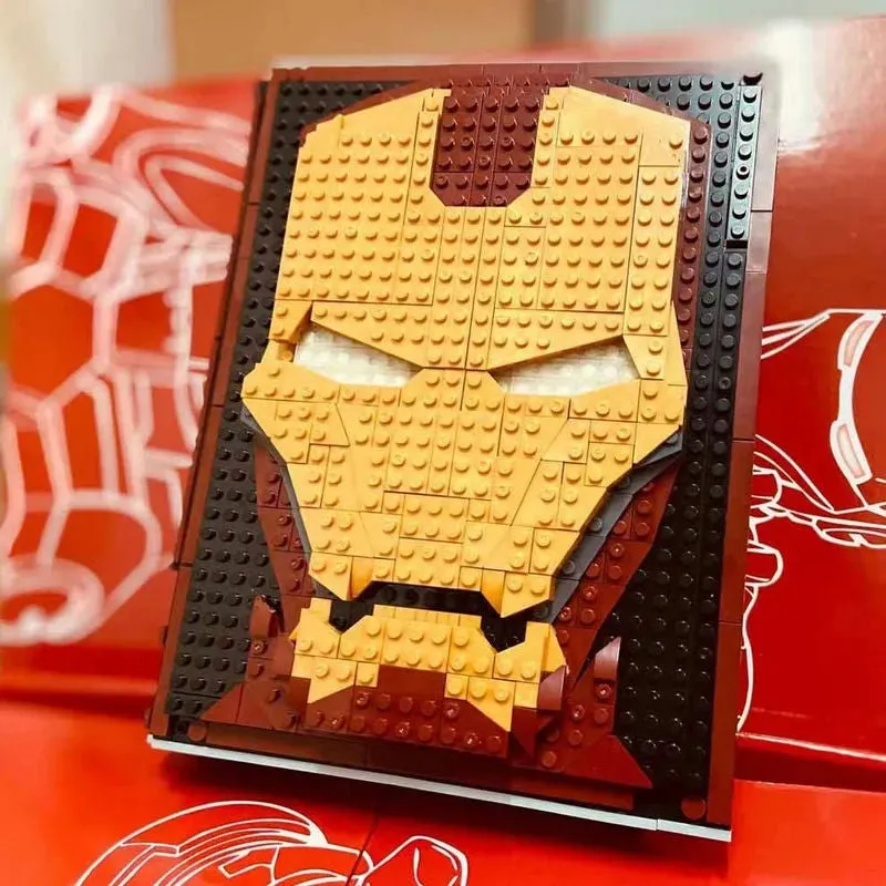 MOC Movie Super Hero Ideas Iron Man Book Bricks Toys
