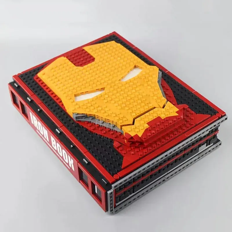 MOC Movie Super Hero Ideas Iron Man Book Bricks Toys