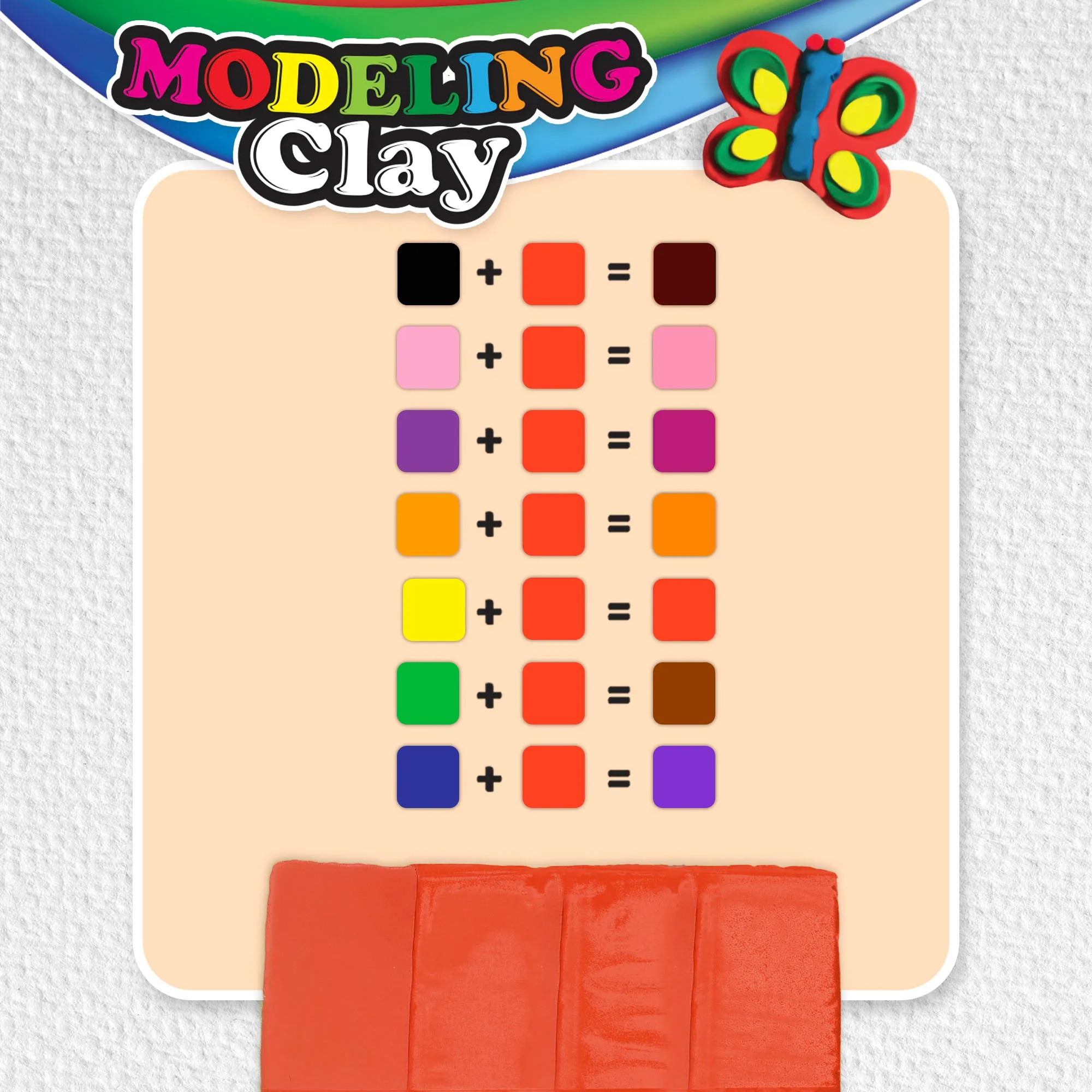 Modeling Clay 1 lb Red